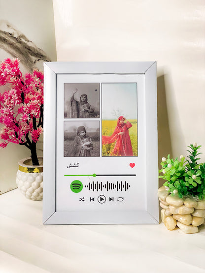 Customized Spotify Scan Code Music Frame Your Favourite Song in a Frame