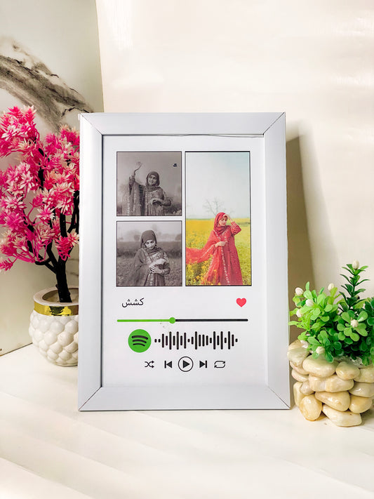 Customized Spotify Scan Code Music Frame Your Favourite Song in a Frame
